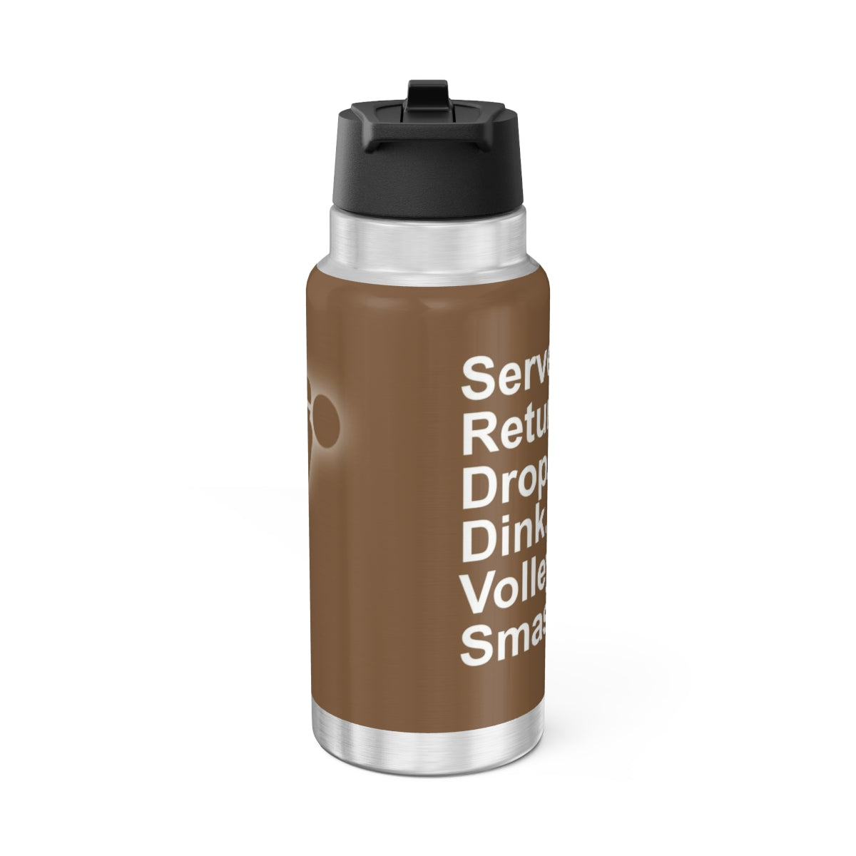 32 OZ DOUBLE-WALL STAINLESS STEEL WATER BOTTLE - BROWN