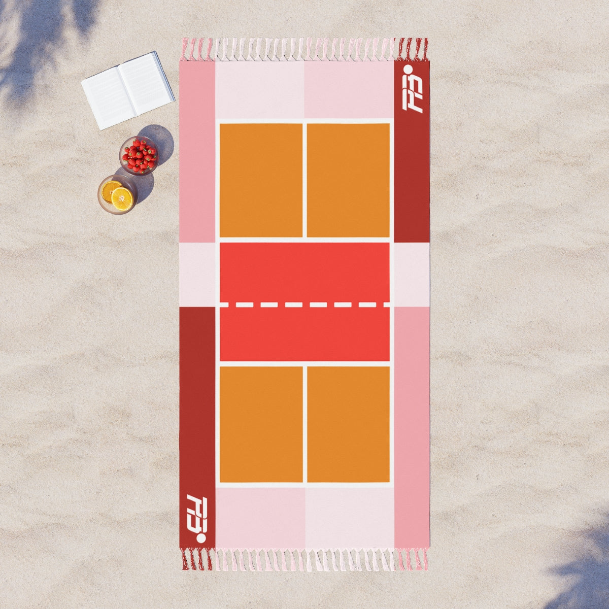 BOHO BEACH CLOTH - RED/ORANGE COURT