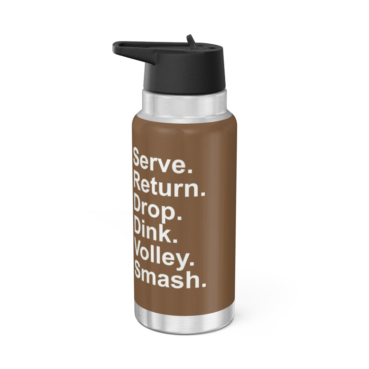 32 OZ DOUBLE-WALL STAINLESS STEEL WATER BOTTLE - BROWN