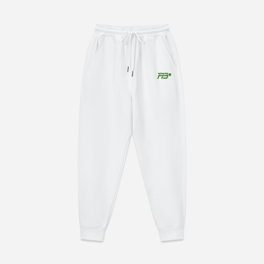 HEAVYWEIGHT FLEECE DRAWSTRING JOGGERS - WHITE