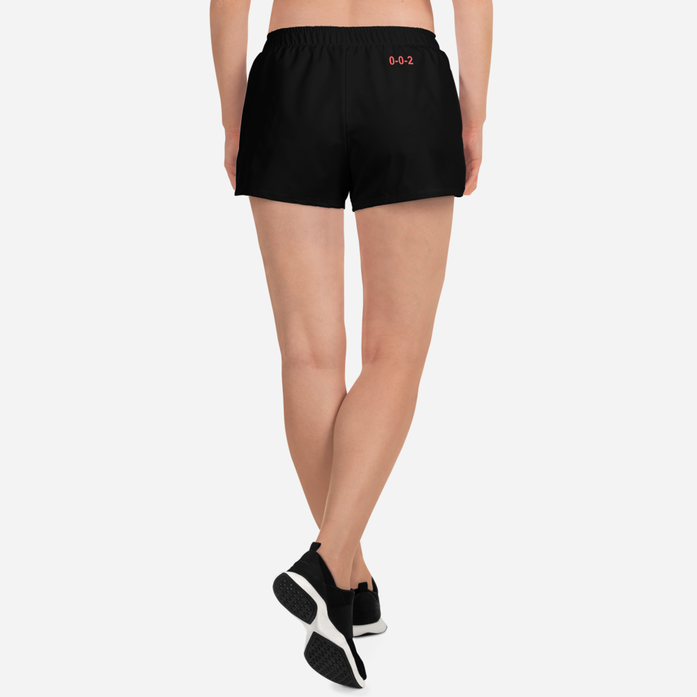 WOMENS RECYCLED ATHLETIC SHORTS - BLACK