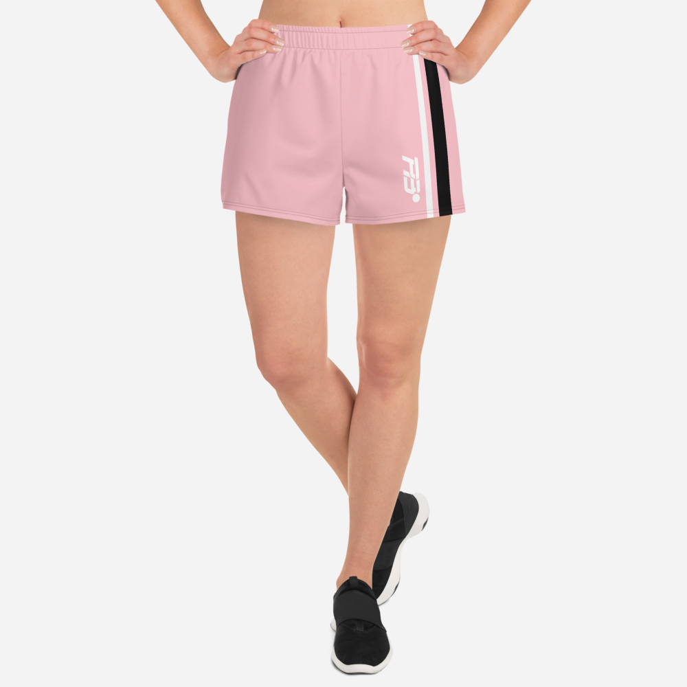 WOMENS RECYCLED ATHLETIC SHORTS - PINK