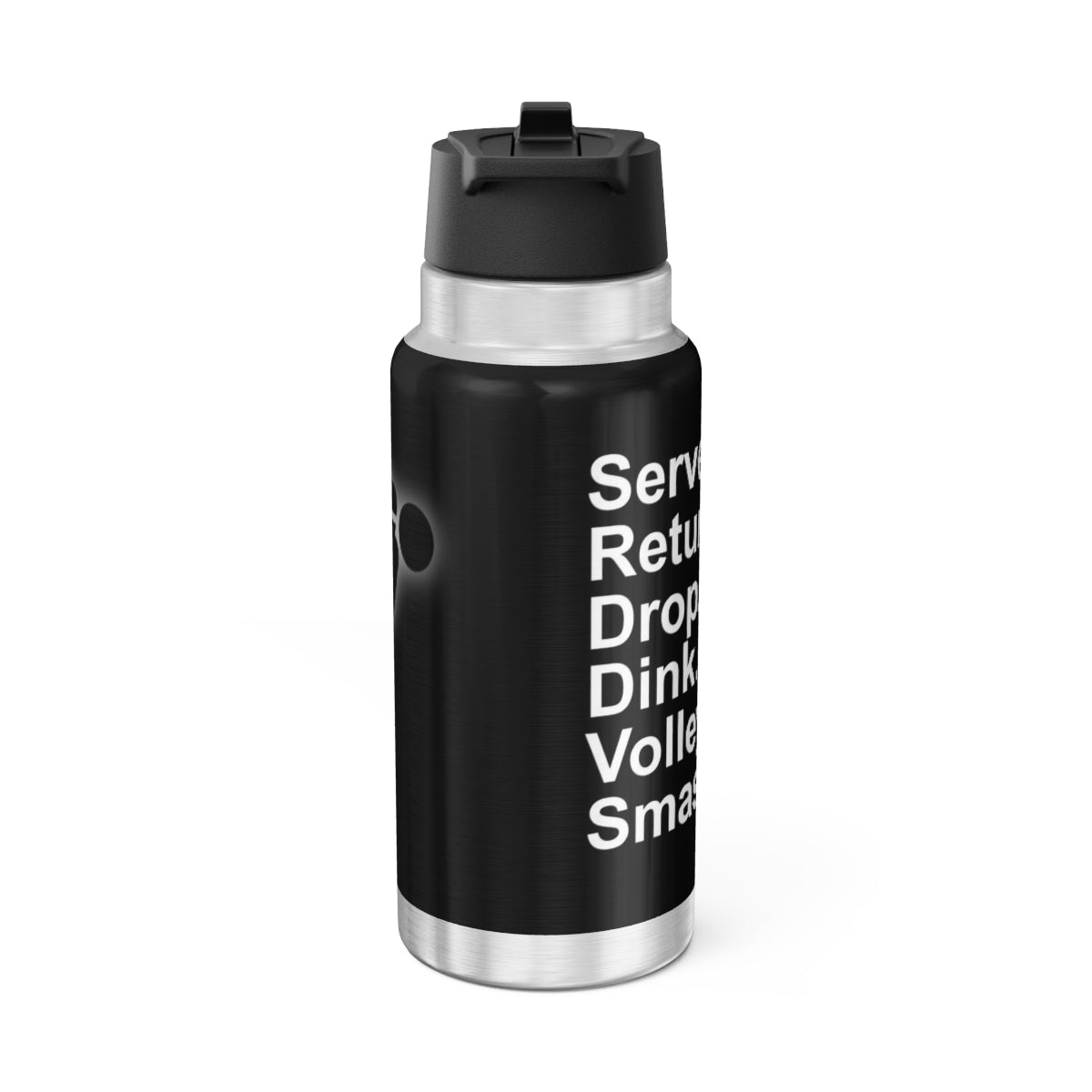 32 OZ DOUBLE-WALL STAINLESS STEEL WATER BOTTLE - BLACK