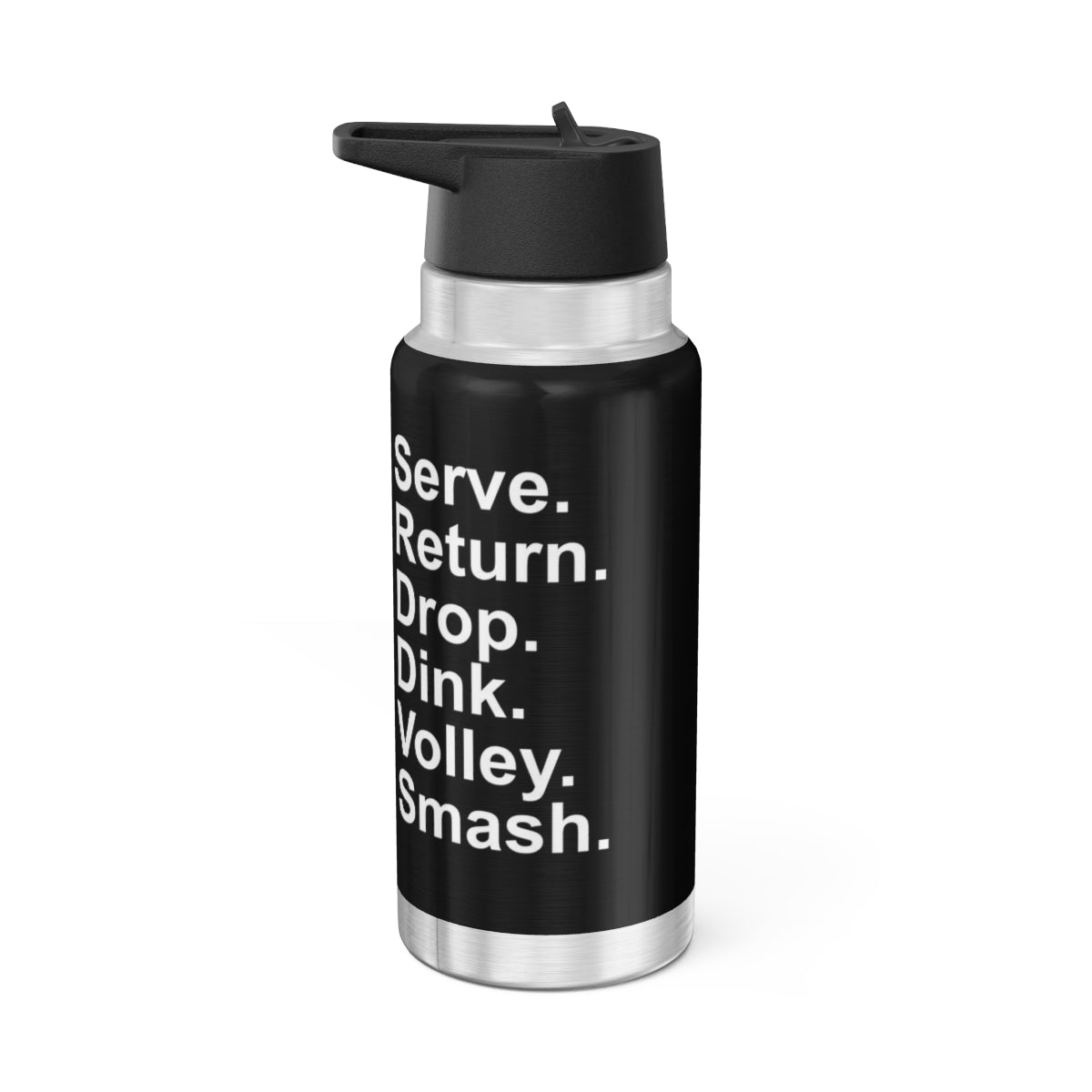 32 OZ DOUBLE-WALL STAINLESS STEEL WATER BOTTLE - BLACK