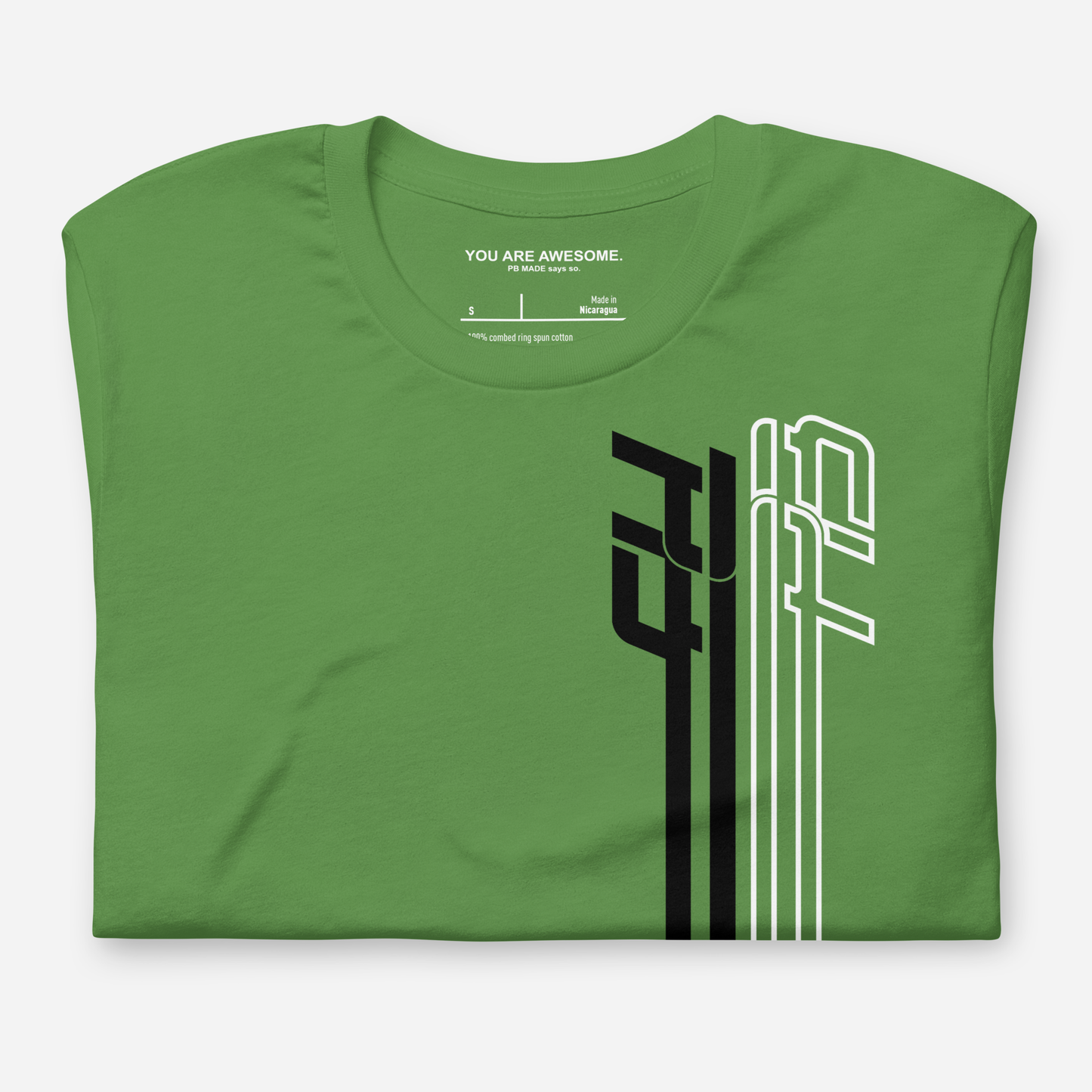 SOFT COTTON TSHIRT - GREEN ECHO