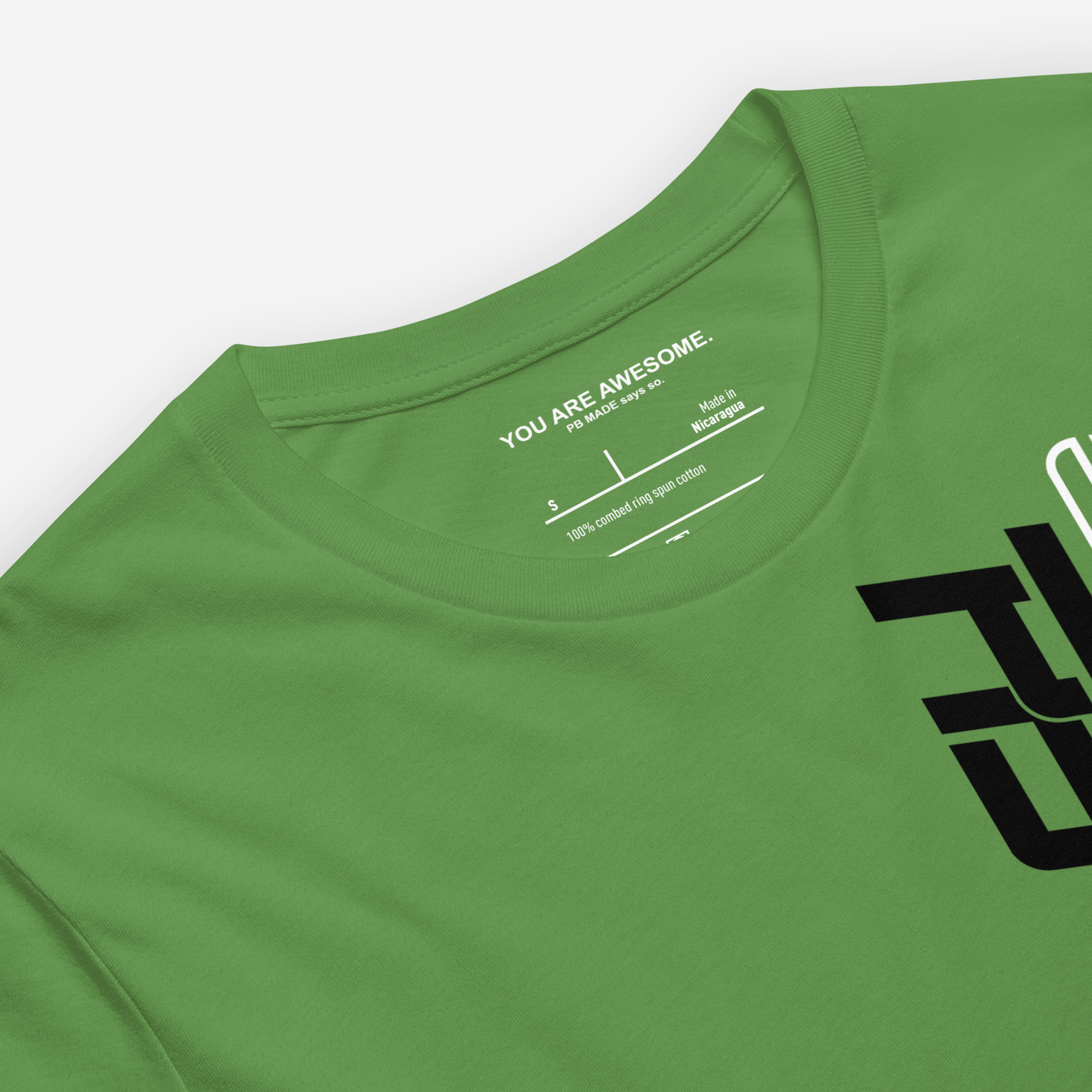 SOFT COTTON TSHIRT - GREEN ECHO