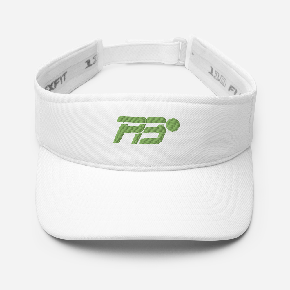 EMBROIDERED VISOR - PB WHITE