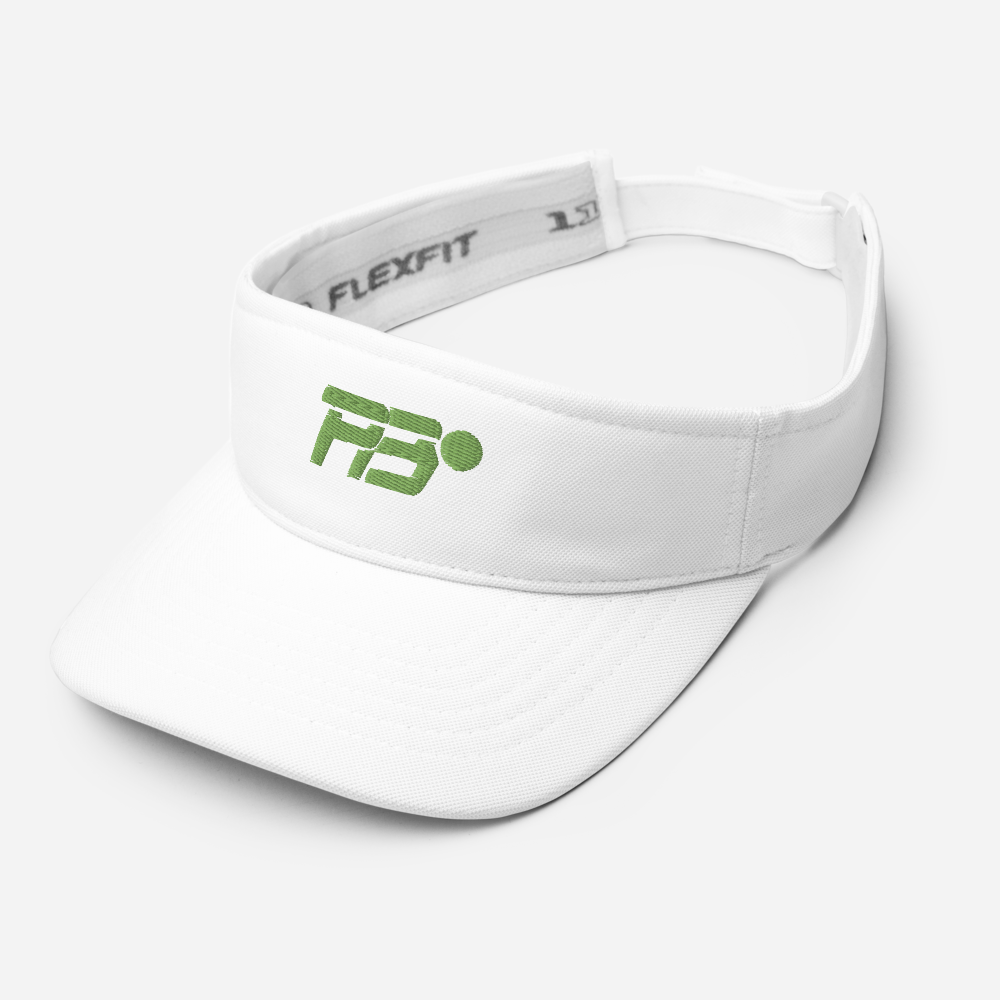 EMBROIDERED VISOR - PB WHITE