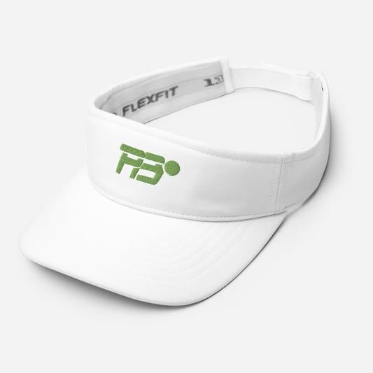 EMBROIDERED VISOR - PB WHITE